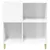 Produktbild 5 för Stereobänk vit högglans 84,5x38x89 cm konstruerat trä