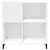 Produktbild 5 för Stereobänk vit 84,5x38x89 cm konstruerat trä