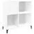 Produktbild 2 för Stereobänk vit högglans 84,5x38x89 cm konstruerat trä