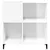 Produktbild 5 för Stereobänk vit högglans 84,5x38x89 cm konstruerat trä