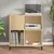 Produktbild 3 för Stereobänk sonoma-ek 84,5x38x89 cm konstruerat trä