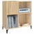 Produktbild 4 för Stereobänk sonoma-ek 84,5x38x89 cm konstruerat trä