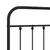 Produktbild 6 för Huvudgavel metall svart 135 cm