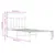 Produktbild 9 för Sängram med huvudgavel metall vit 90x190 cm