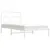 Produktbild 5 för Sängram med huvudgavel metall vit 107x203 cm