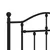 Produktbild 8 för Sängram med huvudgavel och fotgavel svart metall 75x190 cm