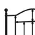 Produktbild 5 för Huvudgavel metall svart 107 cm