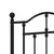 Produktbild 5 för Huvudgavel metall svart 120 cm