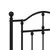 Produktbild 6 för Huvudgavel metall svart 135 cm