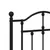 Produktbild 5 för Huvudgavel metall svart 160 cm