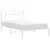 Produktbild 4 för Sängram med huvudgavel metall vit 107x203 cm