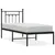 Produktbild 2 för Sängram med huvudgavel metall svart 75x190 cm