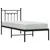 Produktbild 5 för Sängram med huvudgavel metall svart 75x190 cm