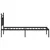 Produktbild 7 för Sängram med huvudgavel metall svart 75x190 cm