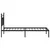 Produktbild 7 för Sängram med huvudgavel metall svart 90x200 cm