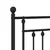 Produktbild 6 för Huvudgavel metall svart 90 cm