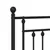 Produktbild 6 för Huvudgavel metall svart 140 cm