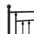 Produktbild 6 för Huvudgavel metall svart 180 cm