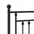Produktbild 6 för Huvudgavel metall svart 193 cm