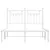 Produktbild 6 för Sängram med huvudgavel metall vit 135x190 cm