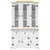 Produktbild 4 för Skänk Corona vit 112x43x196 cm massiv furu