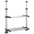 Produktbild 2 för Kökshylla 50x25x(50-70) cm aluminium