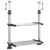 Produktbild 5 för Kökshylla 50x25x(50-70) cm aluminium