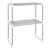 Produktbild 2 för Mikrovågshylla vit 51x27x63 cm aluminium