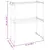 Produktbild 6 för Mikrovågshylla vit 51x27x63 cm aluminium