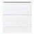 Produktbild 3 för Sängbord ALTA vit 43x35x40,5 cm massiv furu