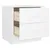 Produktbild 4 för Sängbord ALTA vit 43x35x40,5 cm massiv furu