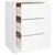 Produktbild 4 för Sängbord ALTA vit 41x35x55 cm massiv furu