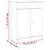 Produktbild 8 för Skoskåp ALTA vit 77x35x96 cm massiv furu