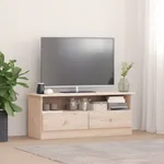 Tv-bänk med lådor ALTA 100x35x41 cm massiv furu
