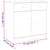 Produktbild 8 för Skänk ALTA vit 77x35x73 cm massiv furu
