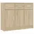 Produktbild 2 för Skänk sonoma-ek 91x28x75 cm konstruerat trä