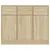 Produktbild 5 för Skänk sonoma-ek 91x28x75 cm konstruerat trä