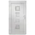 Produktbild 5 för Ytterdörr vit 88x200 cm PVC
