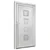 Produktbild 4 för Ytterdörr vit 98x208 cm PVC