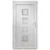 Produktbild 5 för Ytterdörr vit 98x208 cm PVC