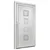 Produktbild 4 för Ytterdörr vit 108x200 cm PVC