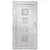 Produktbild 5 för Ytterdörr vit 108x200 cm PVC