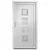 Produktbild 3 för Ytterdörr vit 108x208 cm PVC