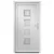 Produktbild 3 för Ytterdörr vit 88x200 cm PVC