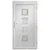 Produktbild 5 för Ytterdörr vit 88x200 cm PVC
