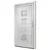 Produktbild 4 för Ytterdörr vit 98x190 cm PVC