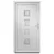 Produktbild 3 för Ytterdörr vit 98x200 cm PVC