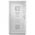 Produktbild 3 för Ytterdörr vit 98x208 cm PVC