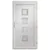 Produktbild 5 för Ytterdörr vit 98x208 cm PVC