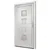 Produktbild 4 för Ytterdörr vit 108x208 cm PVC